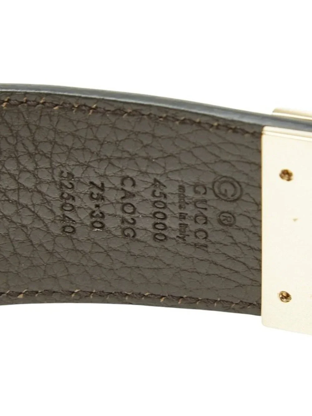 Gucci Interlocking Reversible Belt 75 30 Black Leather Metal